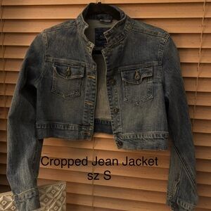 Austin Clothing Co. Cropped Distressed Denim Jacket